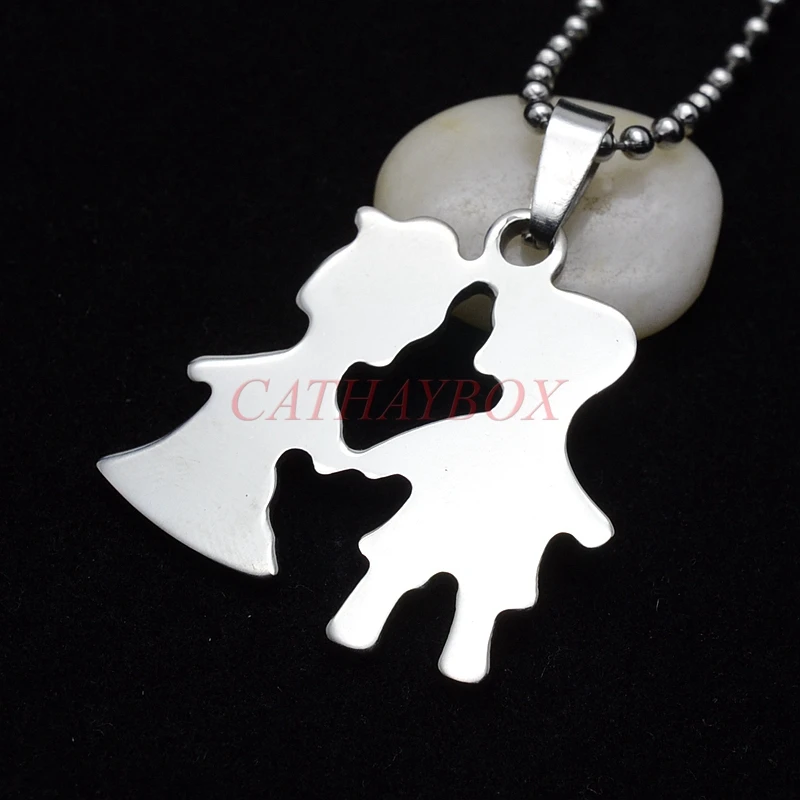 Подвеска-подвеска из нержавеющей стали для маленьких мальчиков и девочек длиной