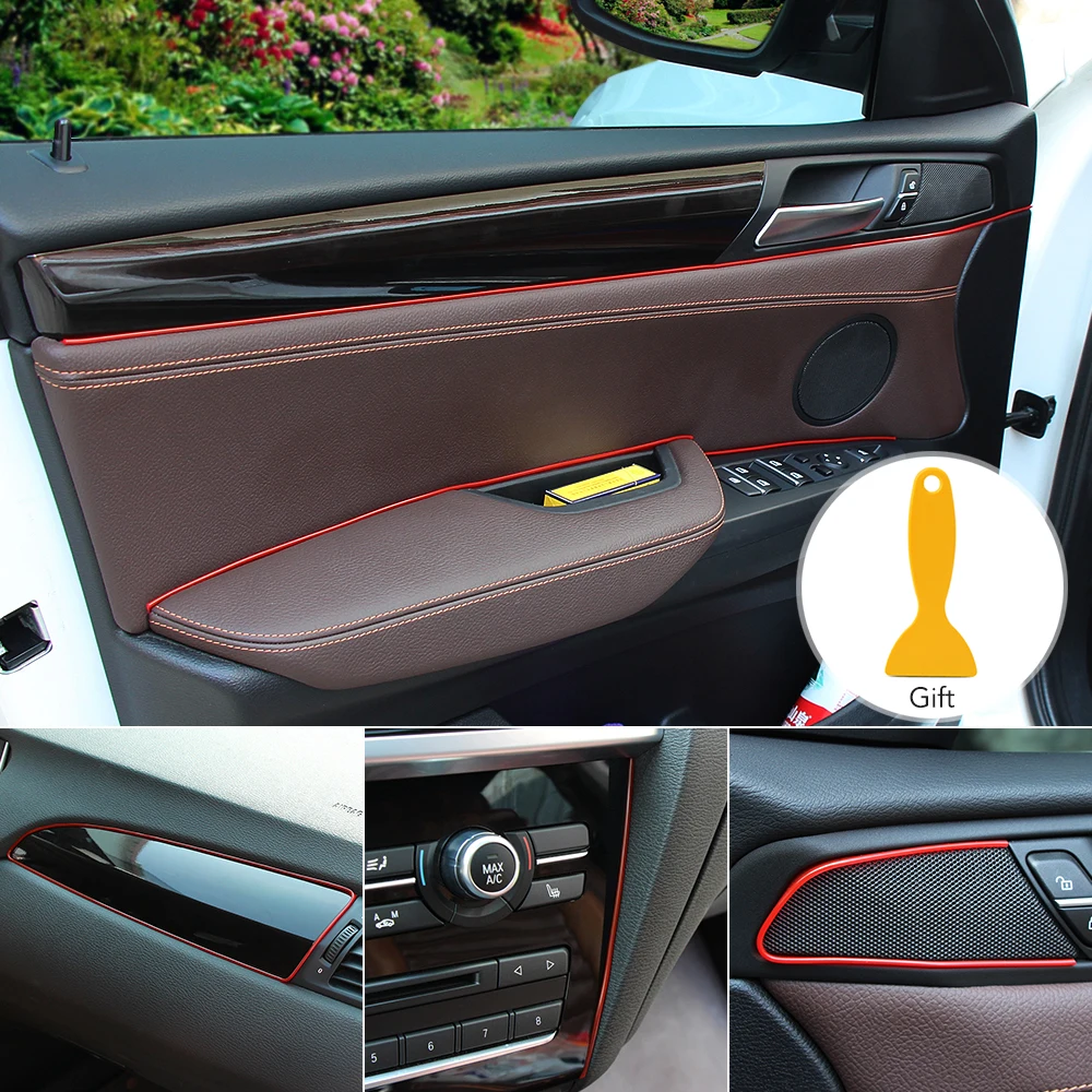 5M Car Styling Interior Decoration Strip for volkswagen golf audi a4 b8 chevrolet cruze nissan qashqai b6 Accessories | Автомобили и