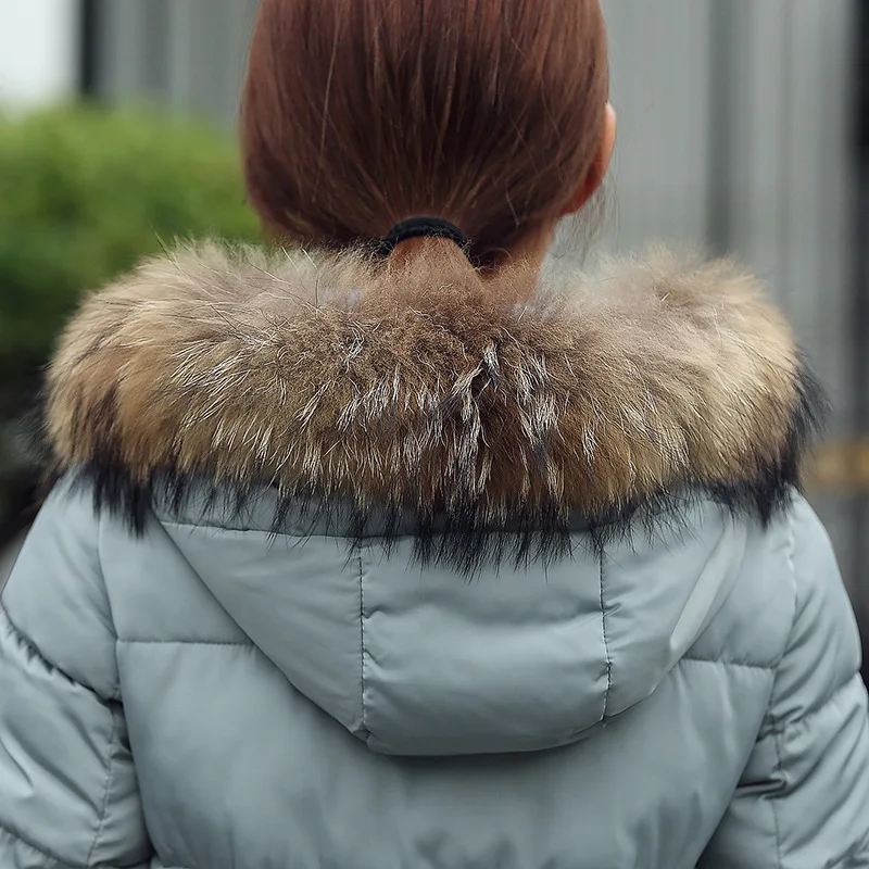 

Winter Jacket Women Nice New Fashion Longfur HoodParkas For Womens Winter Jackets A851