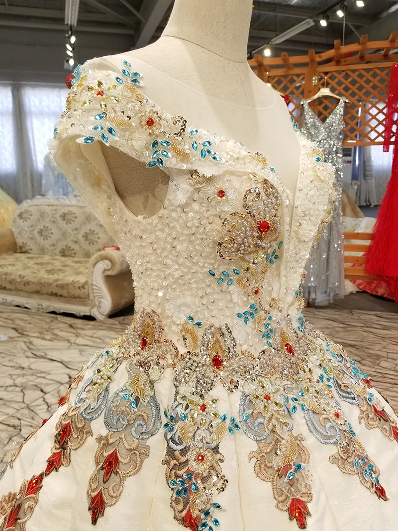 LS7878 цветное вечернее платье до пола с круглым вырезом рукавами-крылышками в