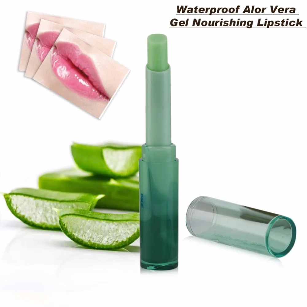 Водонепроницаемый Натуральный гель алоэ вера питательный Цвет изменение помада