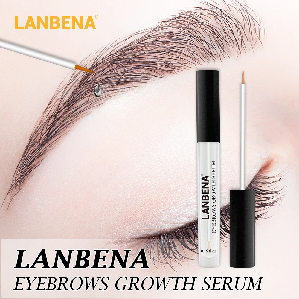 

LANBENA Eyelash Growth Serum Moisturizing Eyelash Nourishing Essence For Eyelashes Enhancer Lengthening Brows Thicker 4.5ML