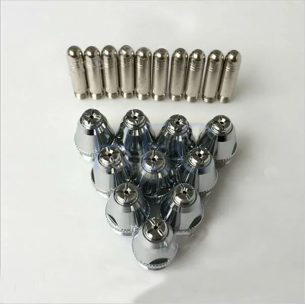 Plasma Cutting consumables electrode+ tip 100 sets for Cutting Torch WSD60P AG60 SG55 cutting Knife Tip 200pcs
