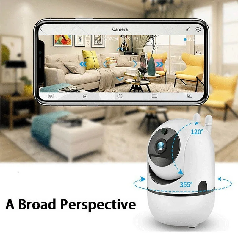 HD 720/1080P Беспроводная IP камера Облачное хранилище интеллектуальное