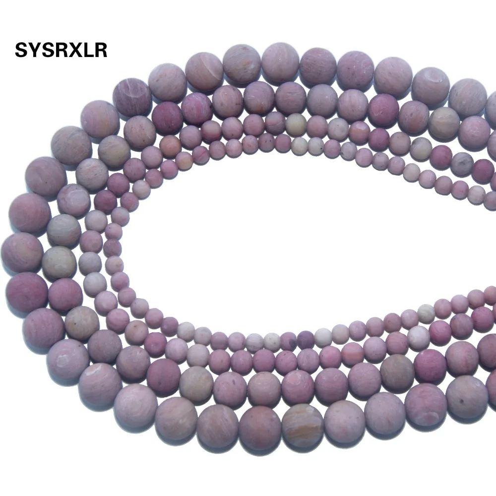 

Wholesale Dull Polish Natural Stone Pink Rhodochrosite Round Beads For Jewelry Making Charm DIY Bracelet Necklace 4 6 8 10 MM