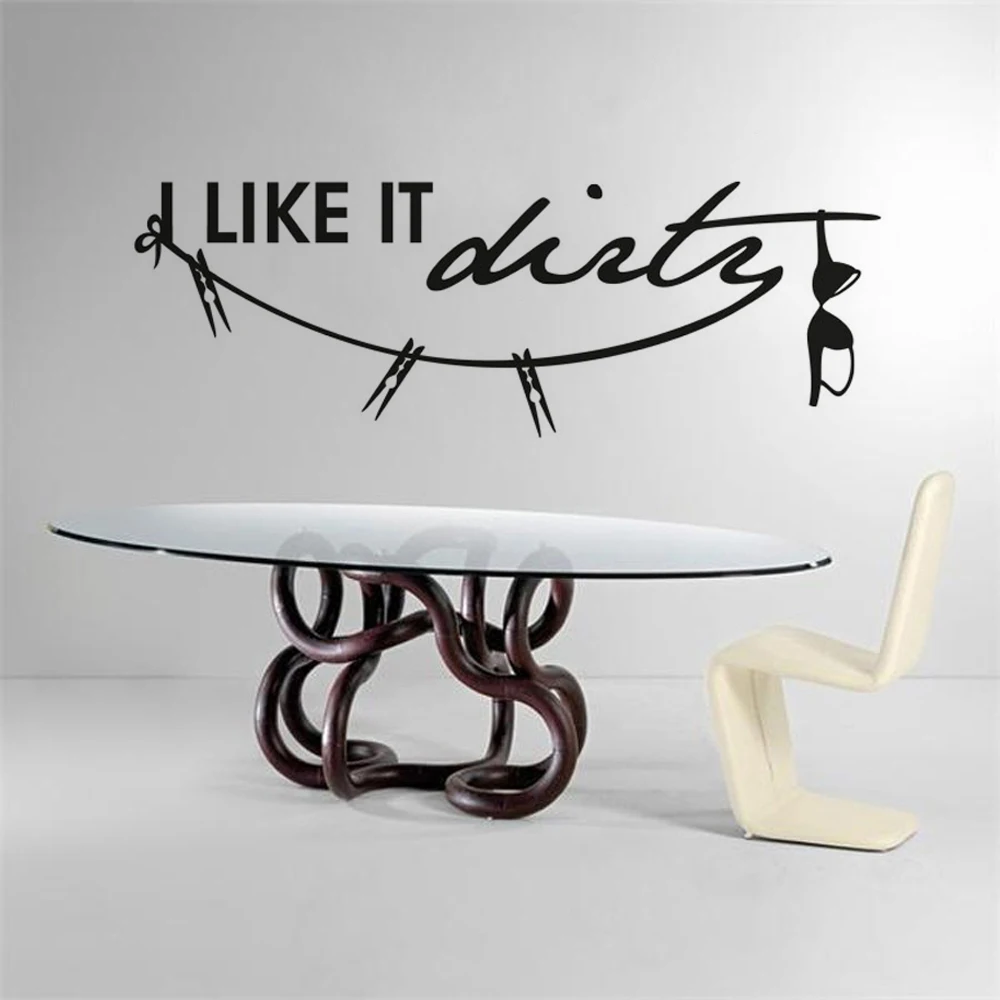Наклейки I-like-it-dirty виниловая наклейка на стену бра Настенный декор для прачечной
