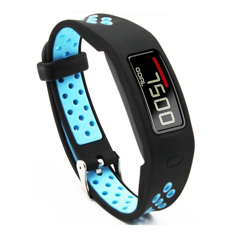 Black blue Силиконовый сменный ремешок для часов Garmin Vivofit, 2 ремешка, красочные умные часы, спортивный браслет для Vivofit 2, браслет для часов - Цвет: Black blue