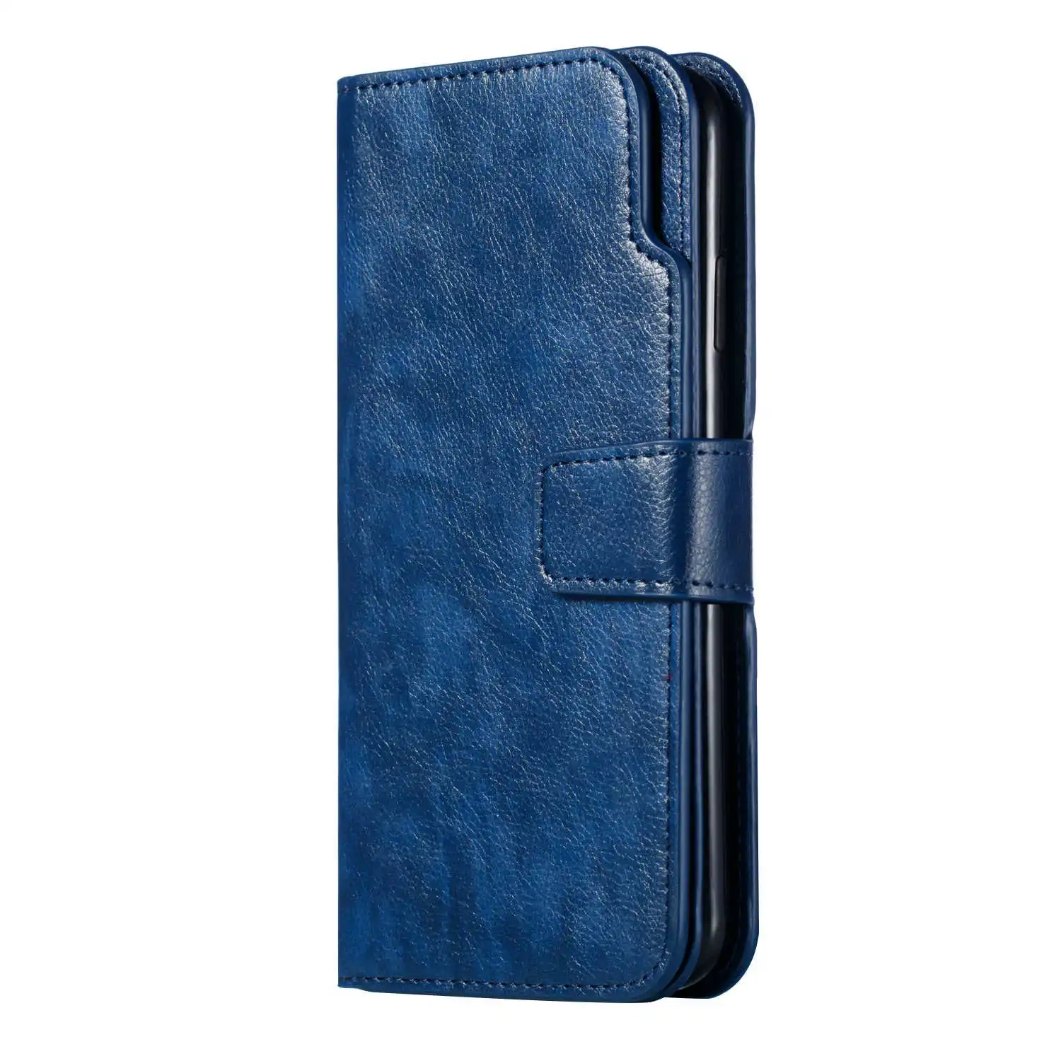 Blue Кожаный флип-чехол для huawei Коврики 10 20 P9 P10 P20 P30 Lite 10 20 P20 P30 Pro P8 Lite чехол для Y6 Y7 Y9 Pro Honor 8A - Цвет: Blue