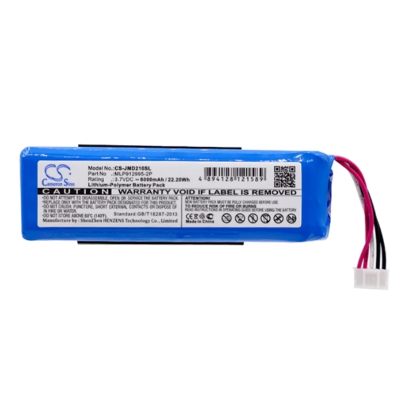 

5pcs/lot Cameron Sino 6000mAh Battery MLP912995-2P for JBL Charge 2 Plus,Charge 2+