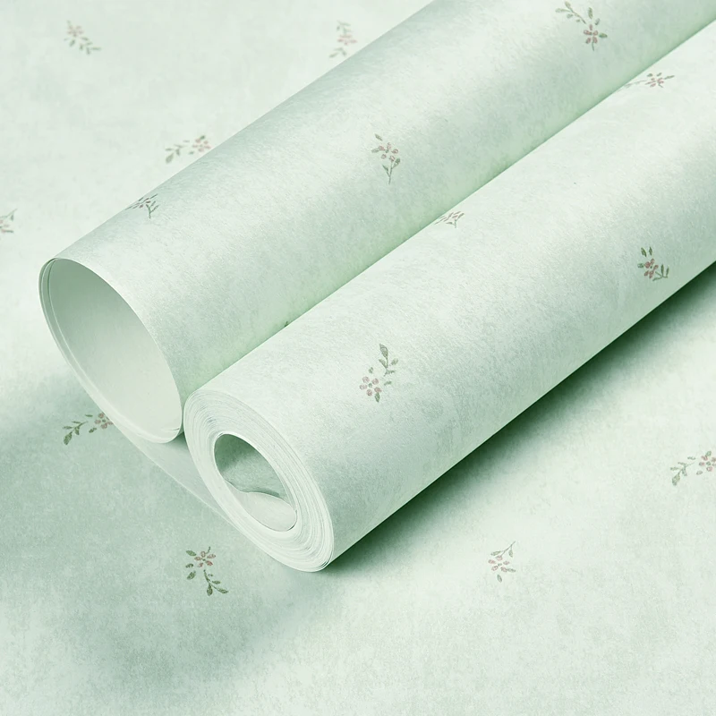 

Rustic Small Flower Wallpaper for Walls Beige Blue Green Non-woven Wall Paper Roll Living Room Bedroom Wallcovering papier peint
