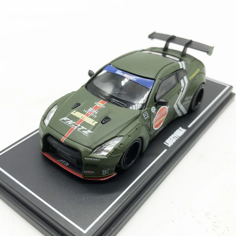 1: 64 литья под давлением сплав металла Nissan Gtr-lb Япония Бог войны широкая