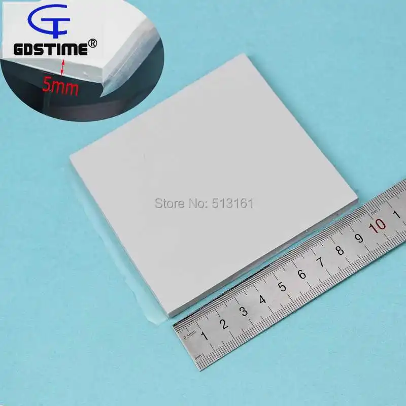 

Gdstime 100x100x5mm Gray Heatsink Chip Compound Pad Thermal Conductive Pads