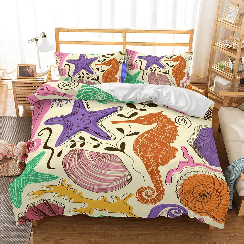 Спальня океан набор постельных принадлежностей пододеяльников для пуховых