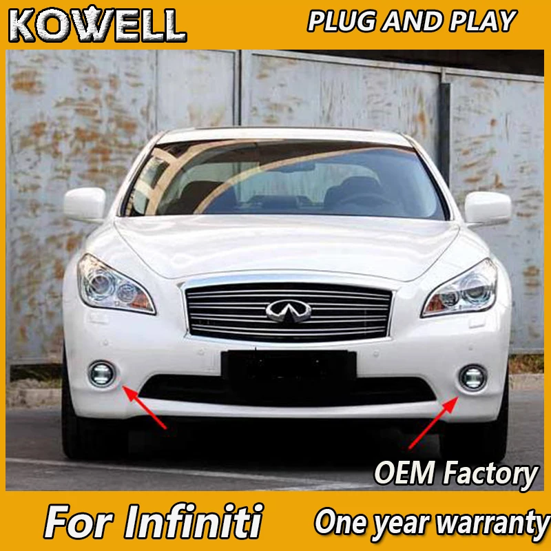 KOWELL стайлинга автомобилей для Infiniti EX FX JX QX 25 Большие размеры 35 37 светодиодный