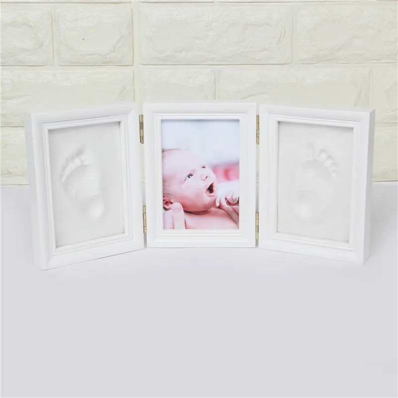 Для новорожденных памятной настольная фоторамка Декор DIY отпечаток и след мягкая