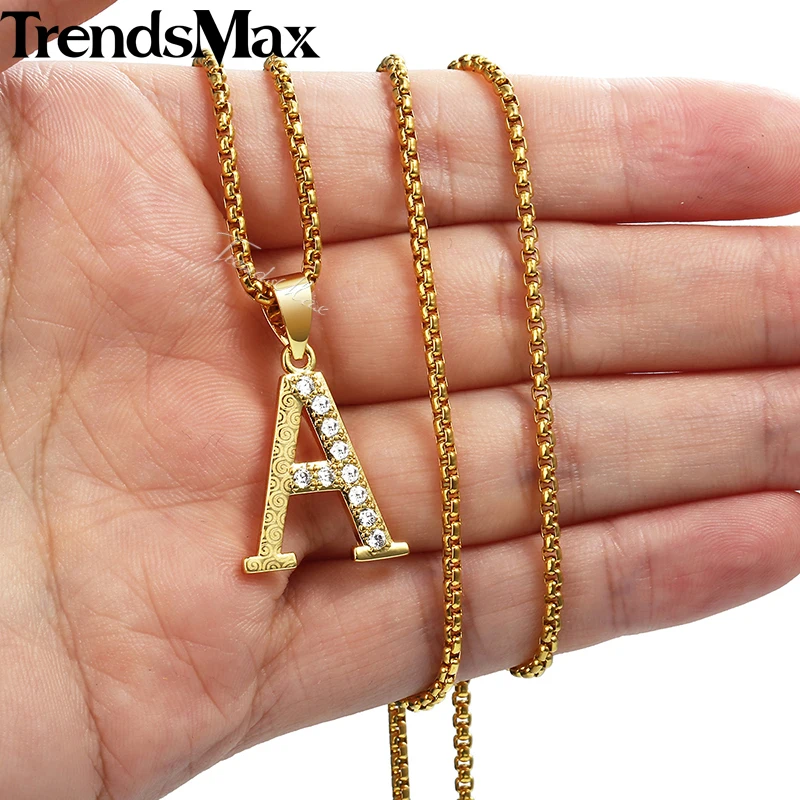 Подвеска с фианитом Trendsmax для женщин и девочек колье надписью 26 золотые подвески