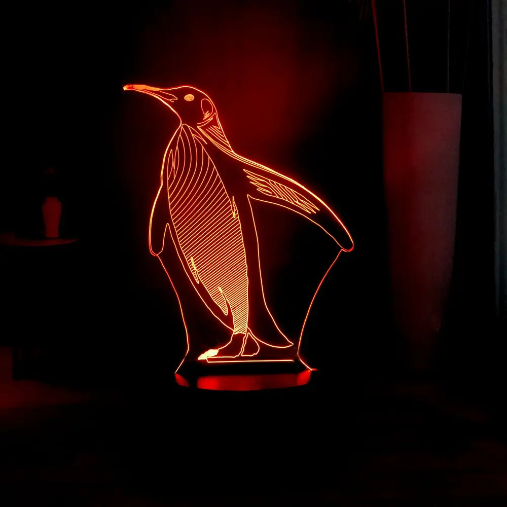 Светодиодная лампа новинка светильник ing Flying Penguin милый Декор для спальни девочек