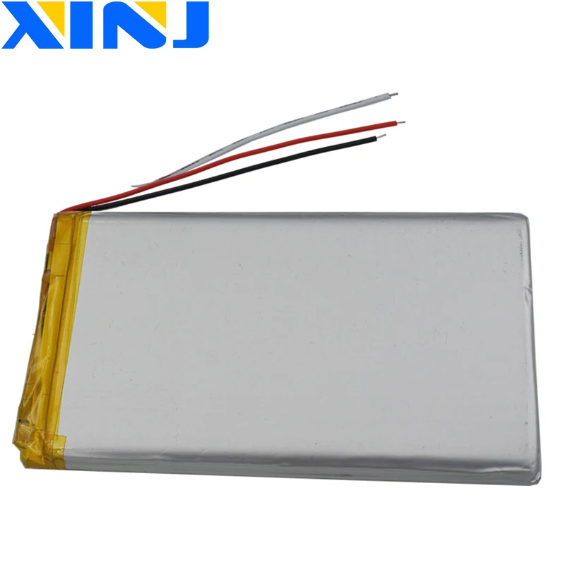 XINJ 3 7 V 8000 mAh провода для термистора Li Po полимерная батарея 8065113 ipod Портативный ТВ