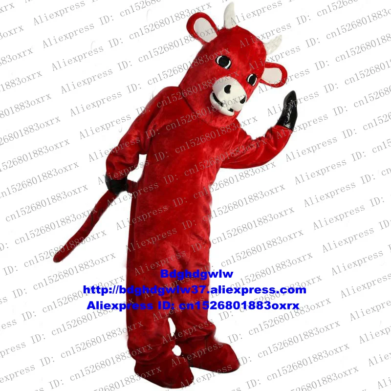 Маскарадный костюм Red Kerbau Bison Wild бык Мул икры крупного рогатого скота мультяшный