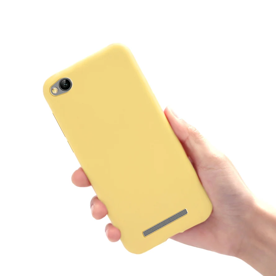 Милый чехол для Xiaomi redmi 5A, Силиконовый Мягкий противоударный чехол для redmi 5A, яркий чехол для задней панели, для купе, Xiaomi redmi 5A, A5, Fundas - Цвет: Цвет: желтый