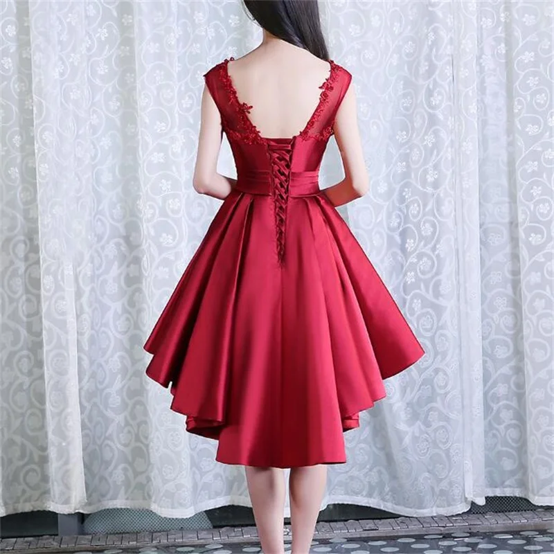 New Bridesmaid Dresses Glamorous Backless Bride Gown Short Front Long Back Ball Prom Party Homecoming/Graduation Formal Dress | Свадьбы и