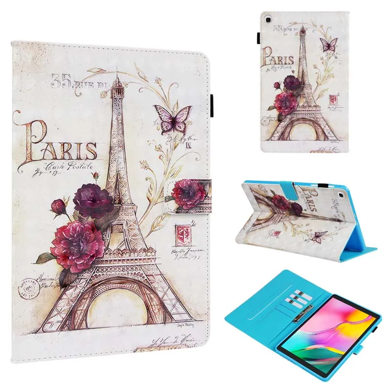 Case Флип-Стенд кожаный магнитный чехол для Samsung Galaxy Tab A 10,1 T510 T515 SM-T510 SM-T515 планшет Coque Shell - Цвет: Case