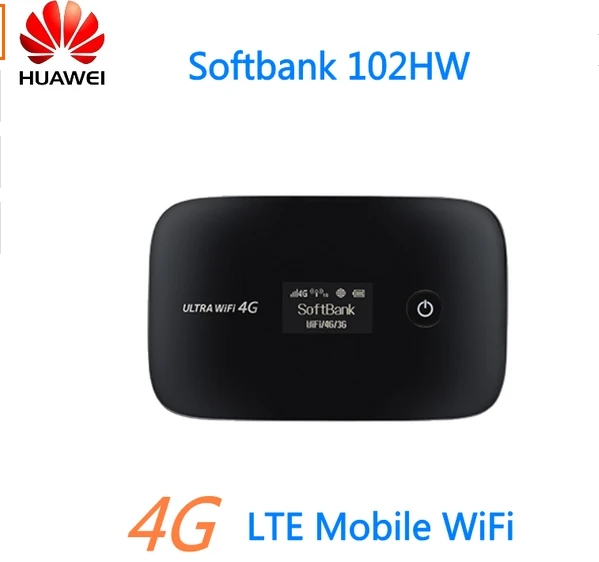 

Мобильный Wi-Fi-Модем Huawei Softbank 102HW, 3G, WCDMA, 2100 МГц, USIM, PK e587, e5220, e5330