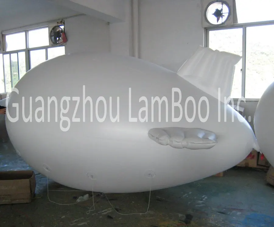 Бесплатная доставка 4 м (13 футов) белый надувной дирижабль/Blimp/Airship для рекламы