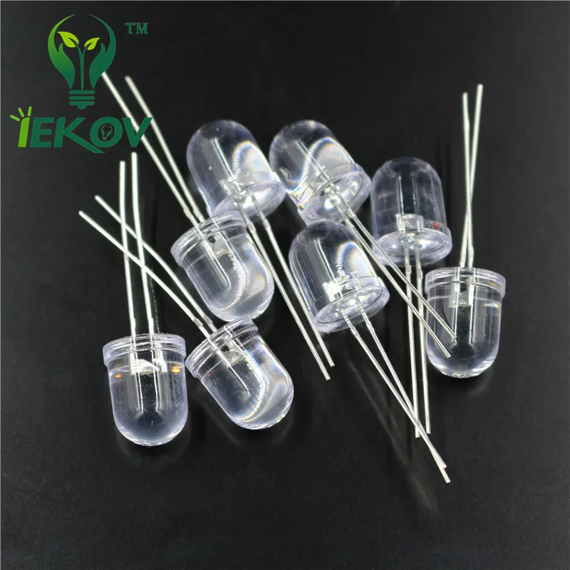 1000 шт./стр. светодисветодиодный 10 мм светодиоды белого цвета круглые верхние