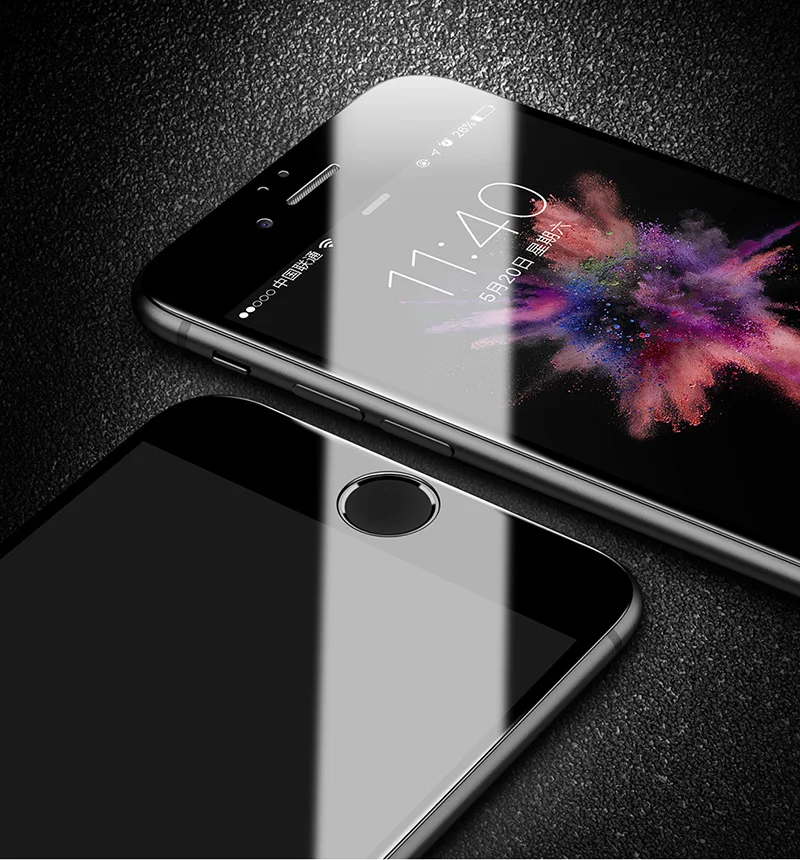 Baixin протектор экрана для iphone X 8 7 plus закаленное стекло для iphone 6 S 6s plus 4D изогнутый край Полное покрытие iphone 7 пленка стекло
