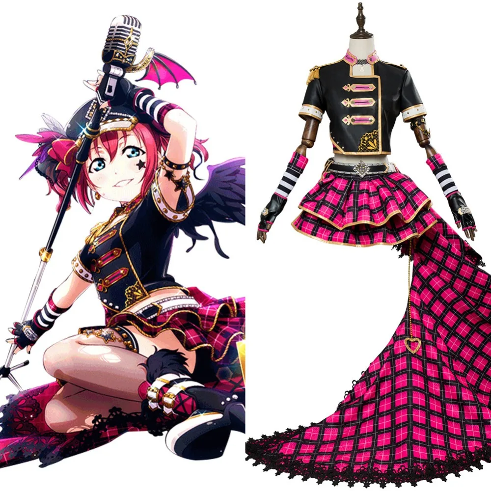 Lovelive Косплей Love Live! Солнечный свет! Ruby Kurosawa в стиле панк рок Косплэй