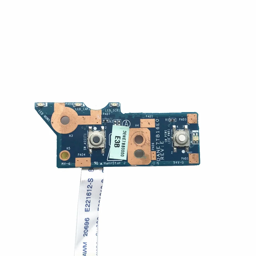 Плата кнопки питания для SONY VPCEE VPCEE3WFX плата с кабелем DANE7TB16E0 полностью