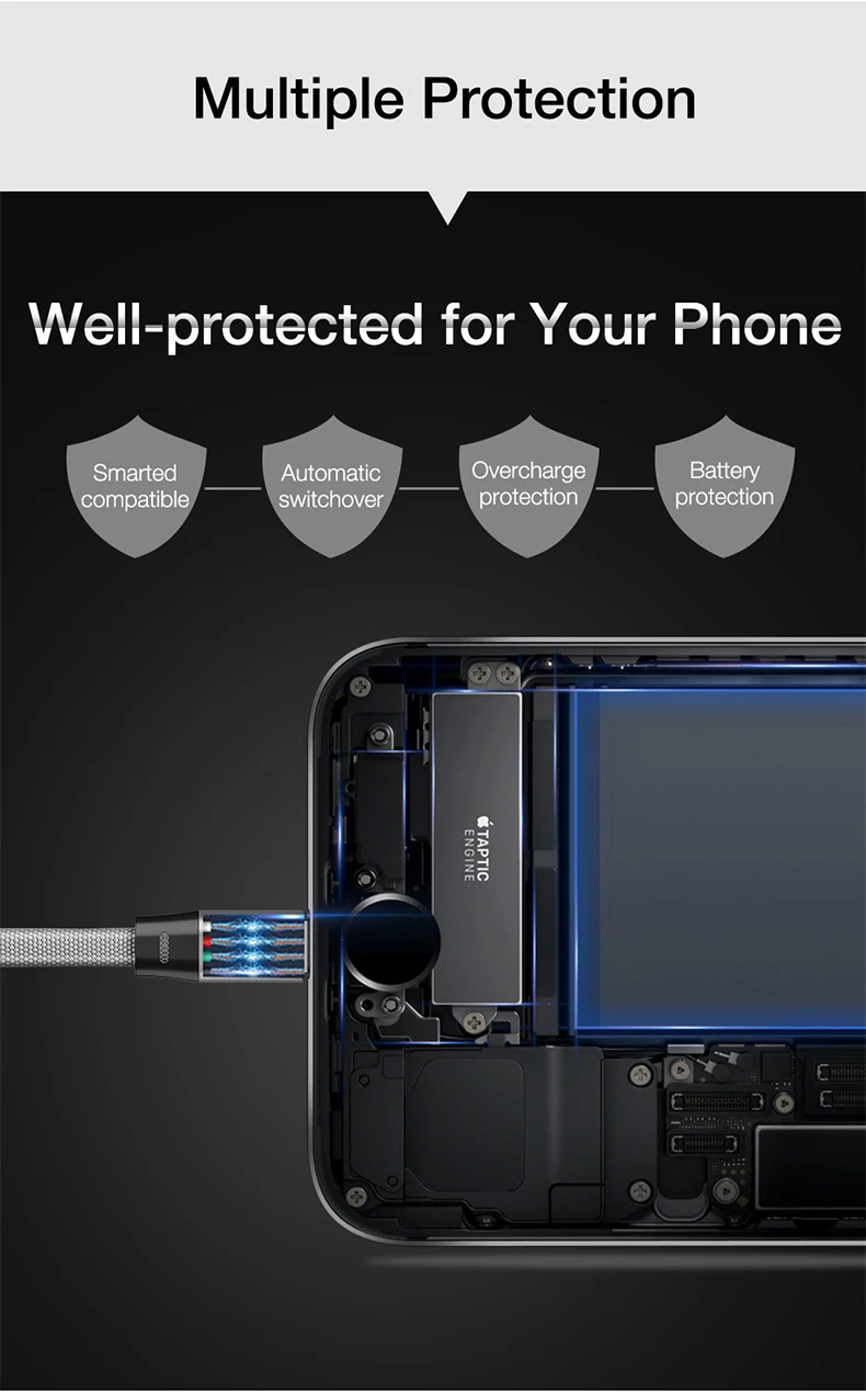CAFELE USB кабель для iphone X XS MAX XR 8 7 6S 6 Plus 5S usb кабель для зарядки и синхронизации данных для iphone IOS 11 10 9