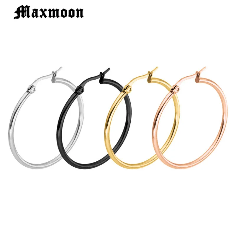 Maxmoon 2018 Новинка 1 пара Винтажные висячие большие круглые серьги кольца женские