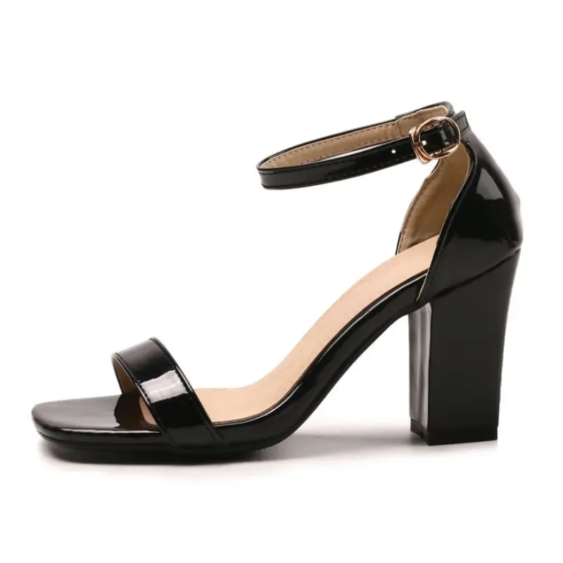 Женские босоножки на высоком квадратном каблуке TAOFFEN летние офисные вечерние 8