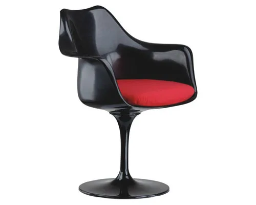 Классический тюльпан стул с Алюминий базы поворотный Tulip современный Пластик