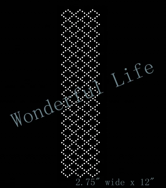 Free shipping Cheer bow strip quilted diamond 2.75&quot x 12&quot rhinestone design transfer for set Iron On bling | Дом и сад