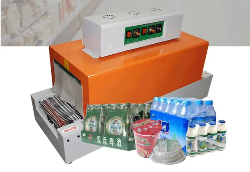 

3 KW Thermal film wrap shrinking machine PET PP POF film package infrared shrinker packaging electrical heating High quality