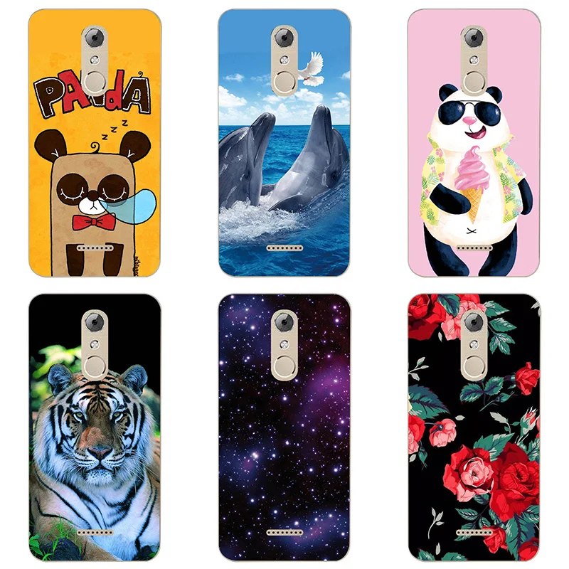 Soft Silicon phone case cover For BQ BQ-5504 Strike Selfie Max shell Painted TPU BQS 5504 Flower |