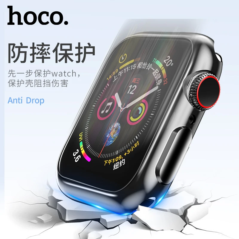 Силиконовый защитный чехол HOCO для Apple Watch 4/5 44 мм 40 iWatch Series 4 5 из тпу резиновый
