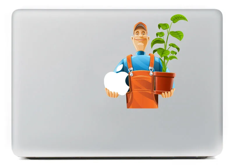

Smiling farm uncle Contestant Vinyl Decal for DIY Macbook Pro 13 15 inch and Air 11 13 inch Decal Skin Laptop Sticker