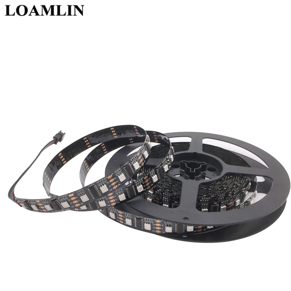 Светодиодная Пиксельная лента LPD8806 5050 RGB DC5V 32/48 Светодиодный 52/60Led s/m 1 м/5 м (1 чип IC 2)