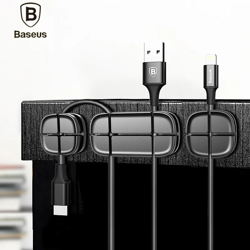 BASEUS кабельный зажим настольный USB кабель намотки проволоки организатор