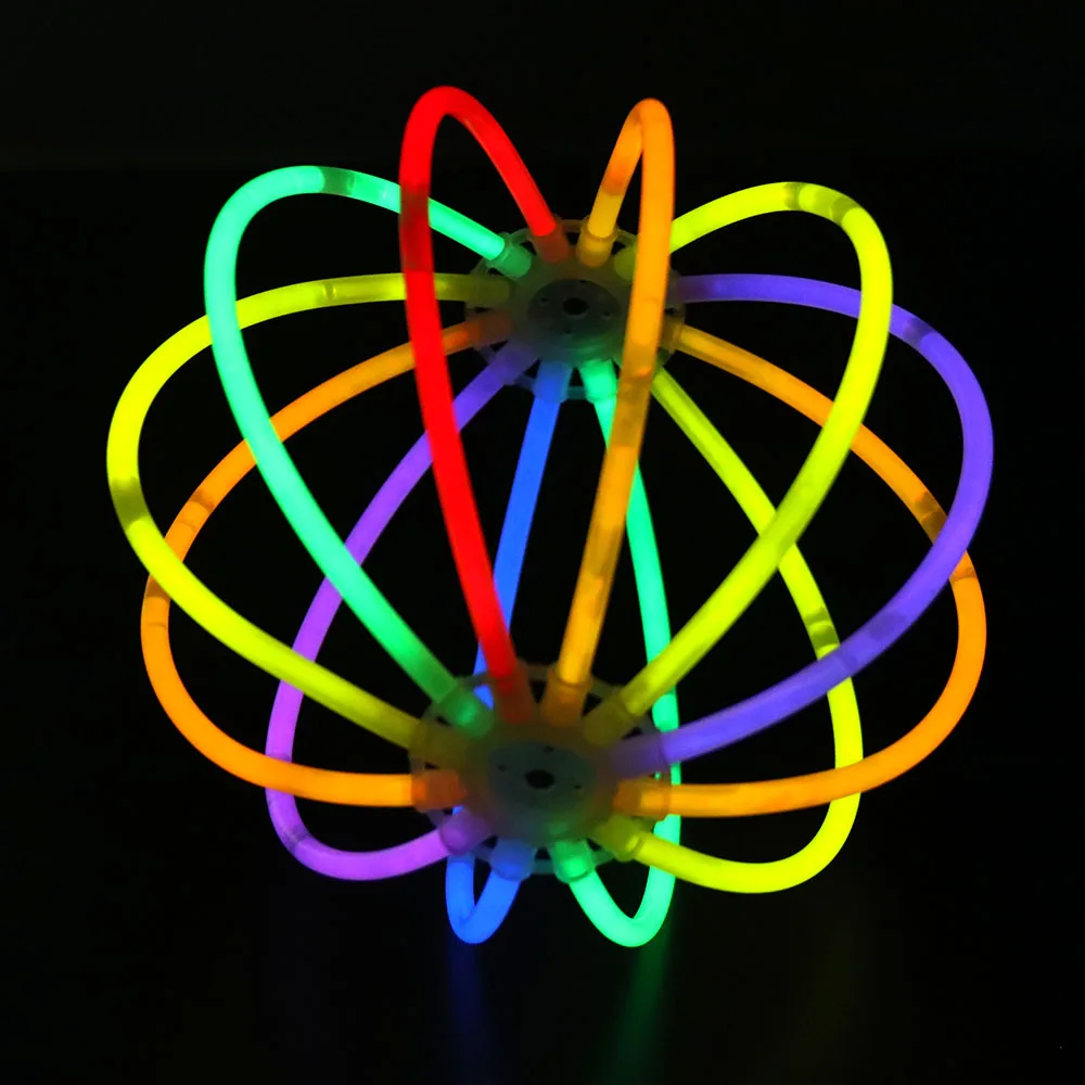 Фото 100 шт 8 Цвета или 6 светильник палка флуоресцентный УФ лента хлопка на день