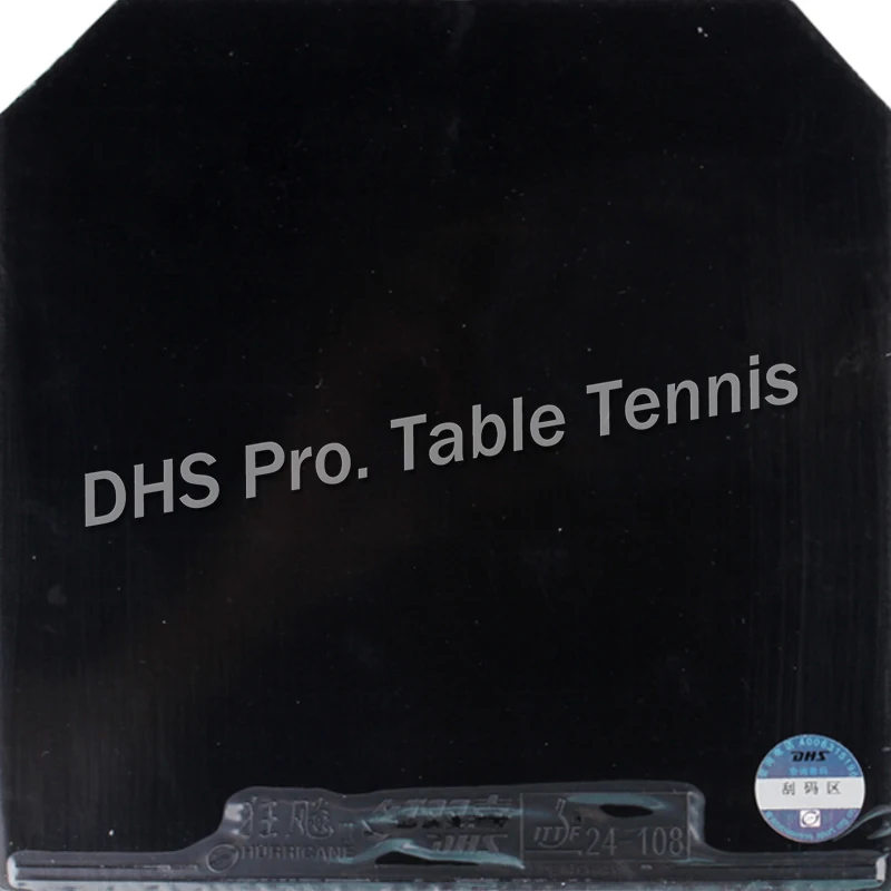 Синяя губка версия DHS Hurricane 3 province Professional Black Pips в настольный теннис пинг понг