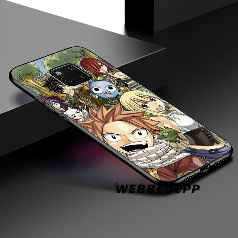 WEBBEDEPP Мягкий силиконовый чехол с хвостом Феи аниме для Huawei Honor Mate 20 10 8X 8C 8 6A 7A 7X 7C Lite