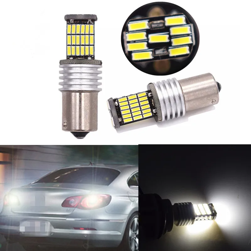 2 шт. 1156 Автомобильный светодиодный фонарь для руля 45smd4014 высокомощная