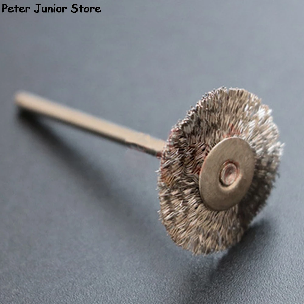 10Pcs 22mm Steel rotary brush Wire wheel Brushes for Grinder Rotary Tool mini drill Polishing GMN | Инструменты