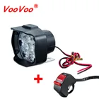 VooVoo Универсальный 9 светодиодный мотоциксветильник фонарь передняя фара самокат в сборке Противотуманные фары 6000K белый автомобиль DRL Moto ATV UTV мотоциклетная фара