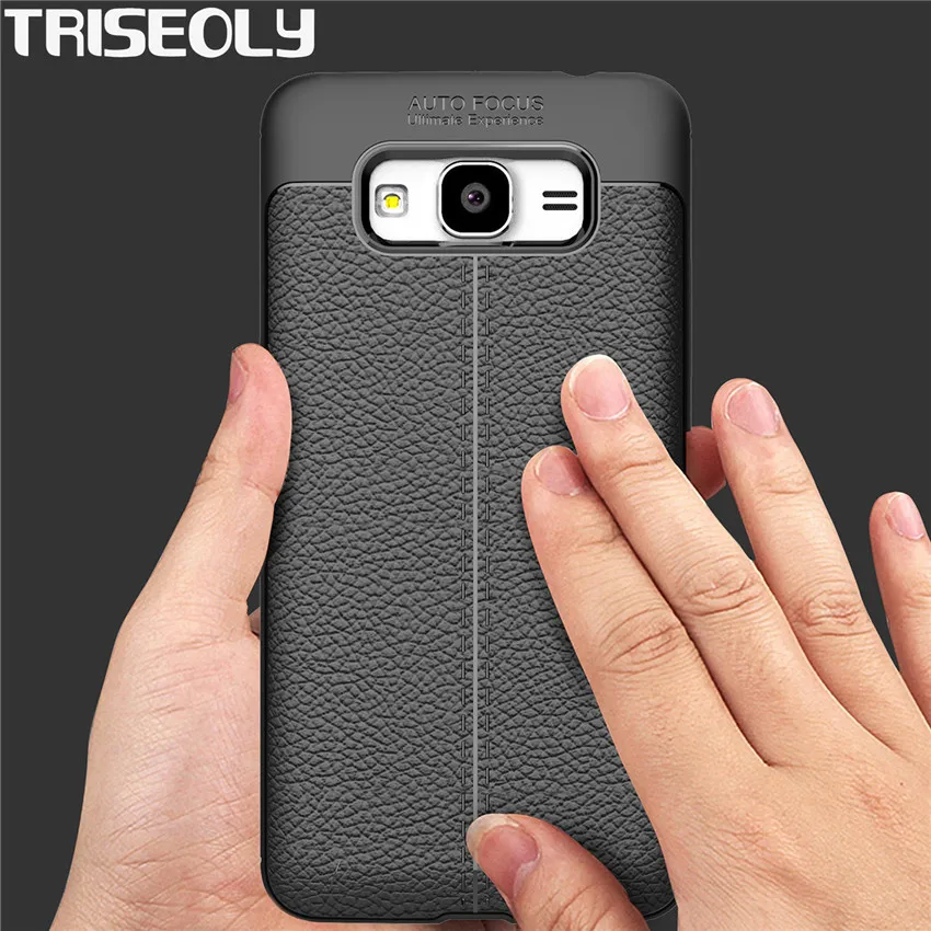 TRISEOLY чехол для Samsung Galaxy Grand Prime простой роскошный полуобернутый из искусственной